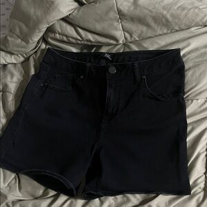 1822 Denim Black High-Rise Shorts